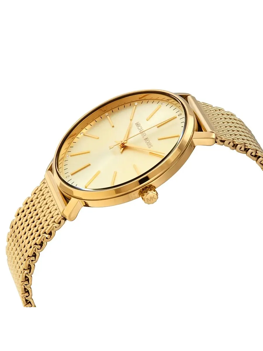 Женские часы Michael Kors Pyper с кварцевым механизмом, золотым циферблатом MK4339 — изображение 2 из 3, оттенок золотистый