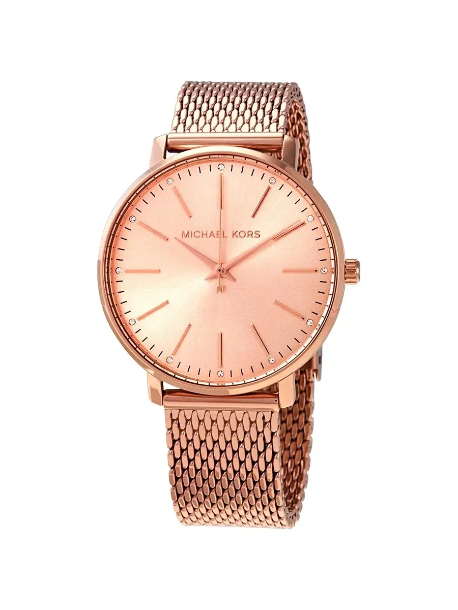 Женские часы Michael Kors Pyper с кварцевым механизмом, розово-золотым циферблатом MK4340 — изображение 1 из 3