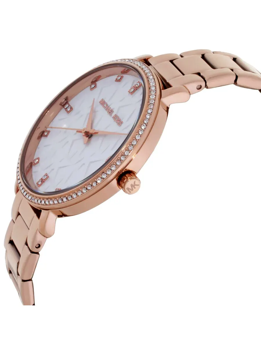 Женские часы Michael Kors Pyper с кварцевым механизмом, белым циферблатом MK4917 — изображение 2 из 3