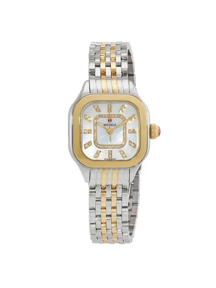 Женские часы Michele Meggie Quartz Diamond MWW33B000009 — изображение 1 из 3, оттенок желтый золотистый