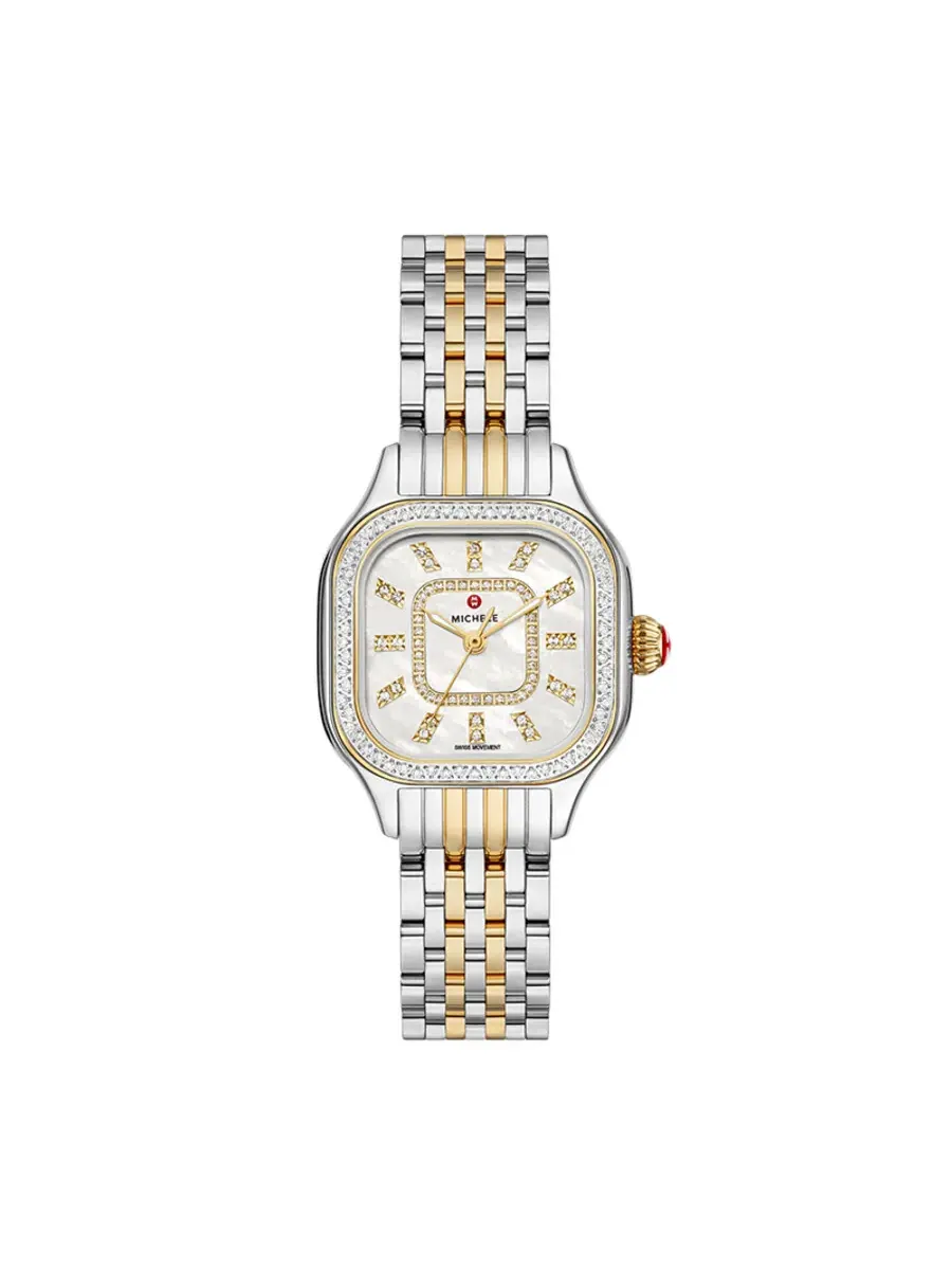 Женские часы Michele Meggie Quartz Diamond MWW33B000002 — изображение 1 из 1, оттенок желтый золотистый