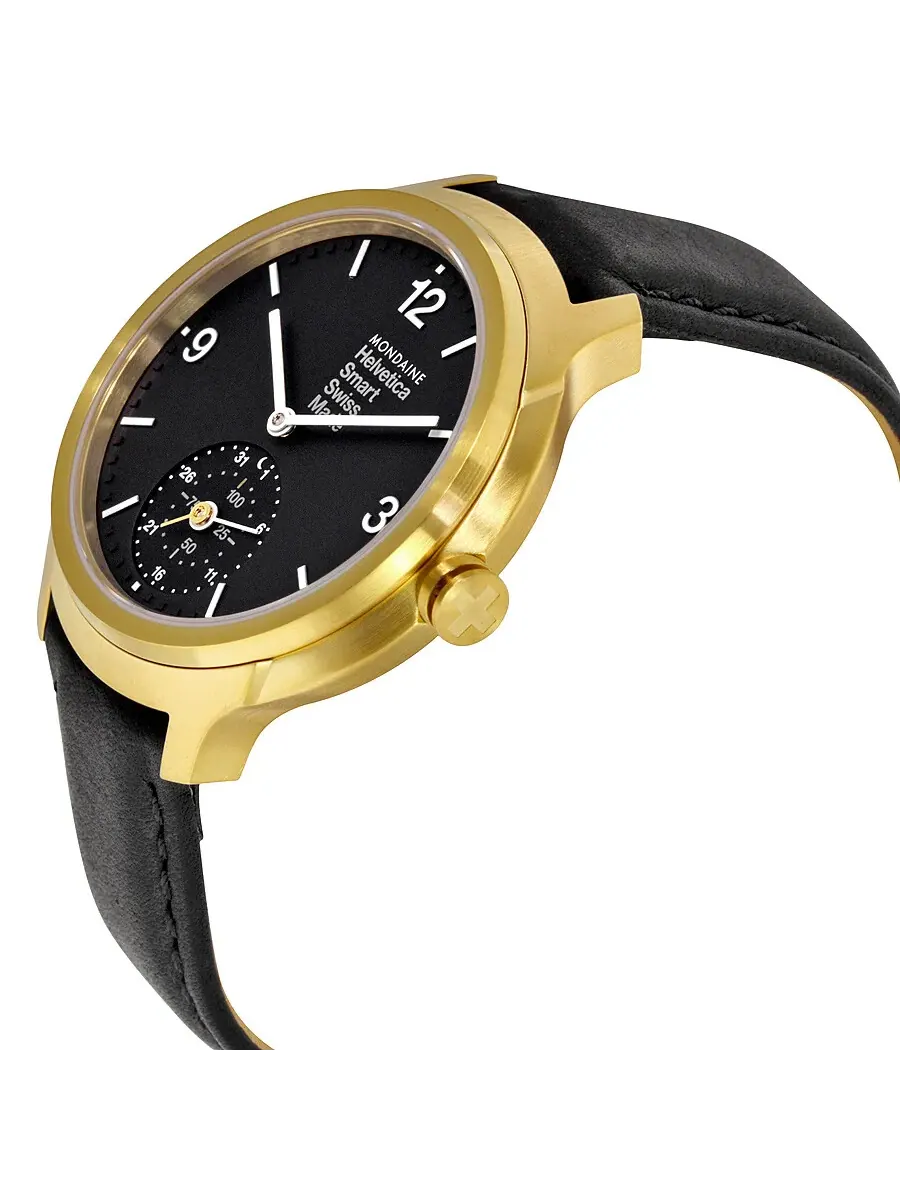Мужские часы Mondaine Helvetica No 1 Bold — изображение 2 из 3, оттенок черный