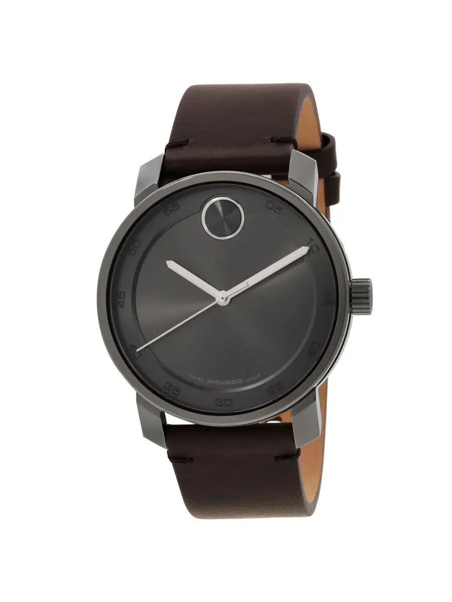 Мужские часы Movado Bold Access с кварцевым механизмом и серым циферблатом 3600916 — изображение 1 из 3, оттенок серый