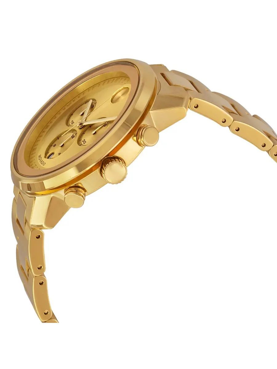 Мужские часы Movado Bold с шампанским циферблатом — изображение 2 из 4, оттенок желтый золотистый