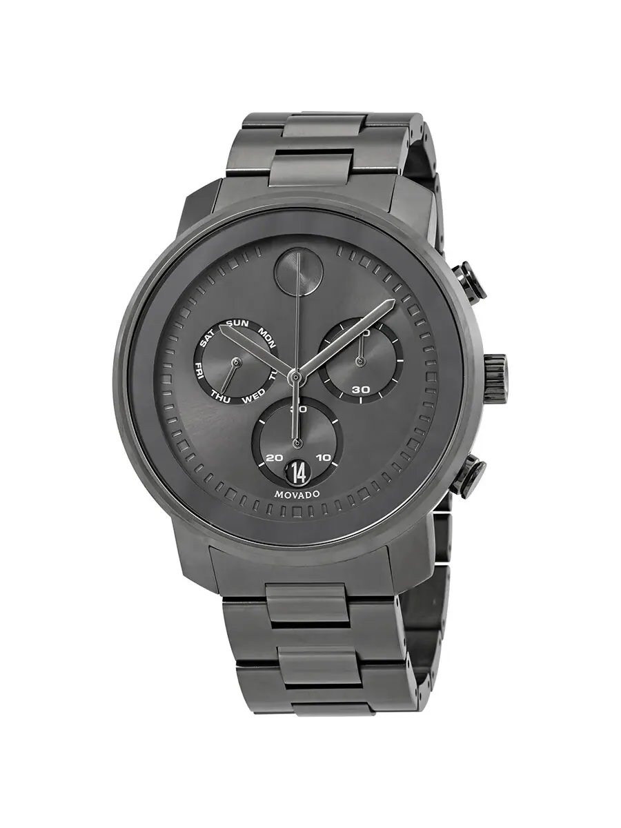 Мужские часы Movado Bold с хронографом и циферблатом цвета «пушечный металл» 3600486 — изображение 1 из 3
