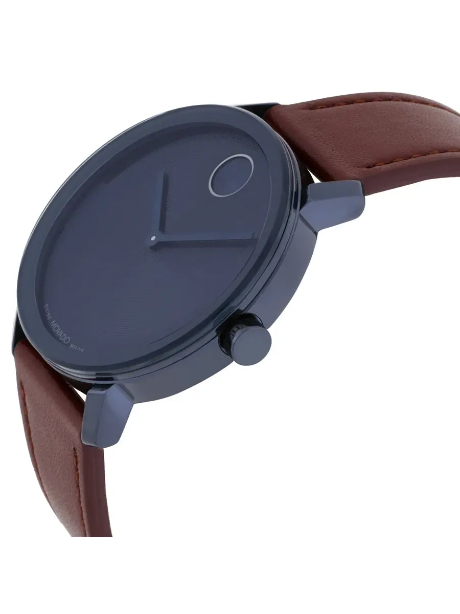 Часы Movado Bold Evolution 2.0 Quartz с синим циферблатом, унисекс, артикул 3601093 — изображение 1 из 1, оттенок синий