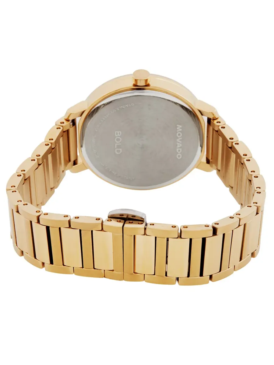 Женские часы Movado Bold Evolution 2.0 с кварцевым механизмом и золотым циферблатом 3601106 — изображение 3 из 3