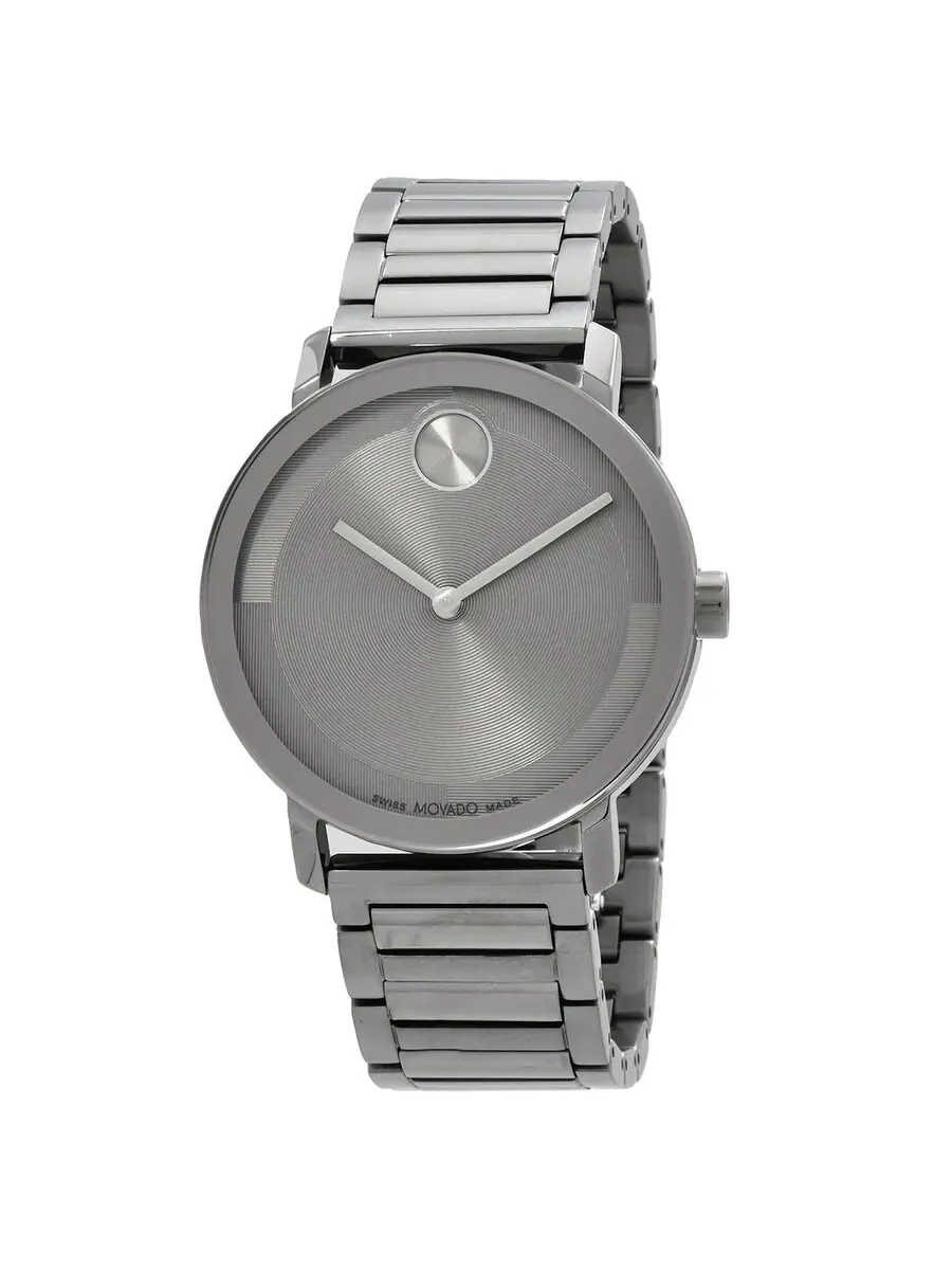 Часы унисекс Movado Bold Evolution Quartz с серым циферблатом 3601096 — изображение 1 из 3, оттенок серый