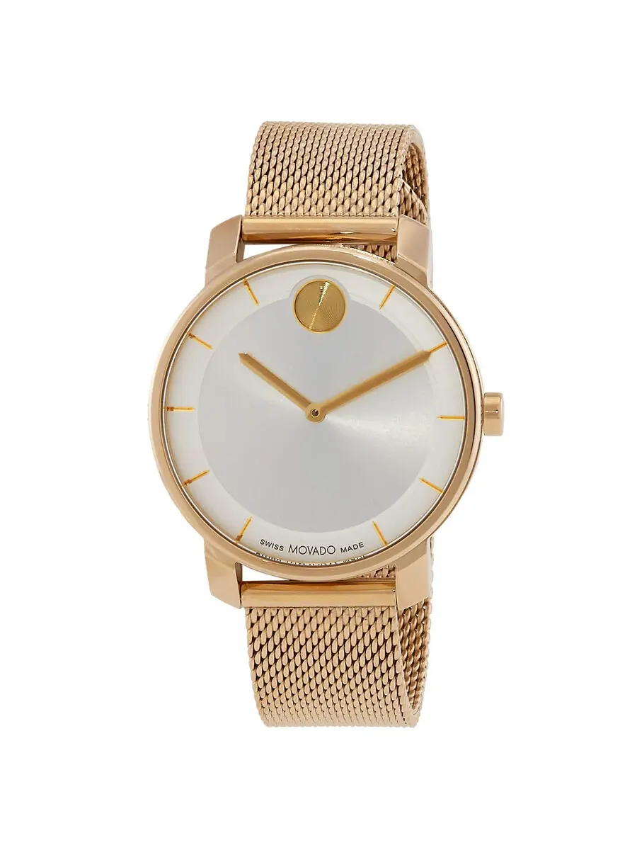 Женские часы Movado Bold с солнечным циферблатом и кварцевым механизмом 3600920 — изображение 1 из 3, оттенок золотистый