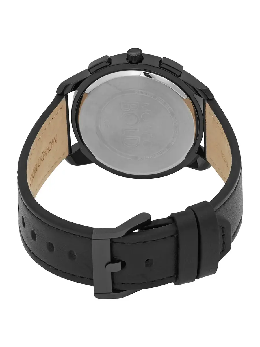 Мужские часы Movado Bold Thin Chronograph Quartz с черным циферблатом 3600632 — изображение 3 из 3, оттенок черный