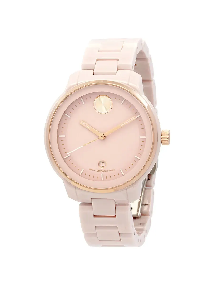 Женские часы Movado Bold Verso Quartz Blush 3600935 — изображение 1 из 3, оттенок розовый золотистый