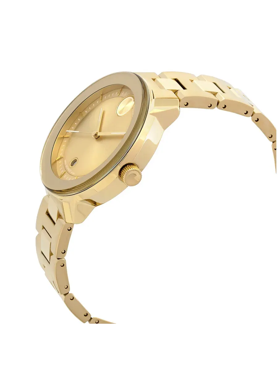 Женские кварцевые часы Movado Bold Verso с золотым циферблатом, модель 3600871 — изображение 2 из 3, оттенок золотистый