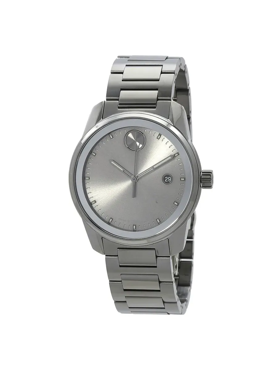 Мужские кварцевые часы Movado Bold Verso с циферблатом цвета «оружейная сталь», модель 3600860 — изображение 1 из 3