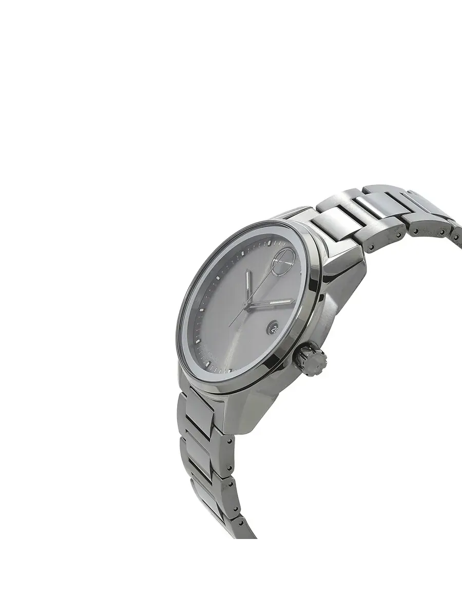 Мужские кварцевые часы Movado Bold Verso с циферблатом цвета «оружейная сталь», модель 3600860 — изображение 2 из 3