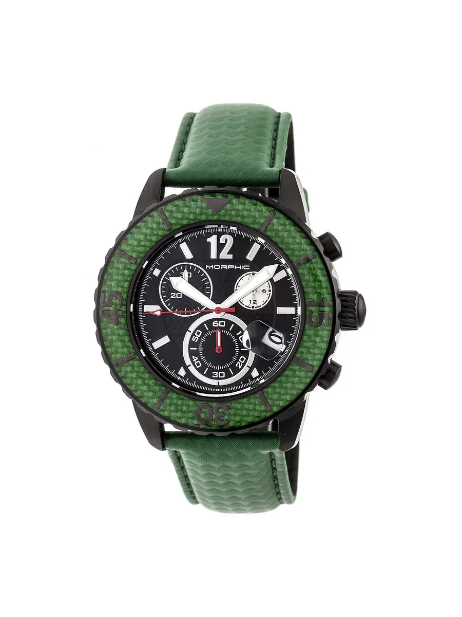 Мужские часы Morphic M51 Series Chronograph с черным циферблатом, модель 5105 — изображение 1 из 3, оттенок черный