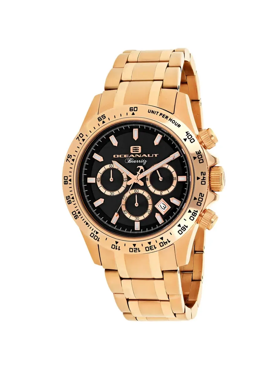 Мужские часы Oceanaut Biarritz Chronograph Quartz с черным циферблатом OC6119 — изображение 1 из 1