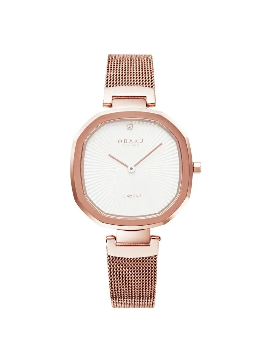 Женские часы Obaku Brilliant с белым циферблатом из кварца V277LXVIMV