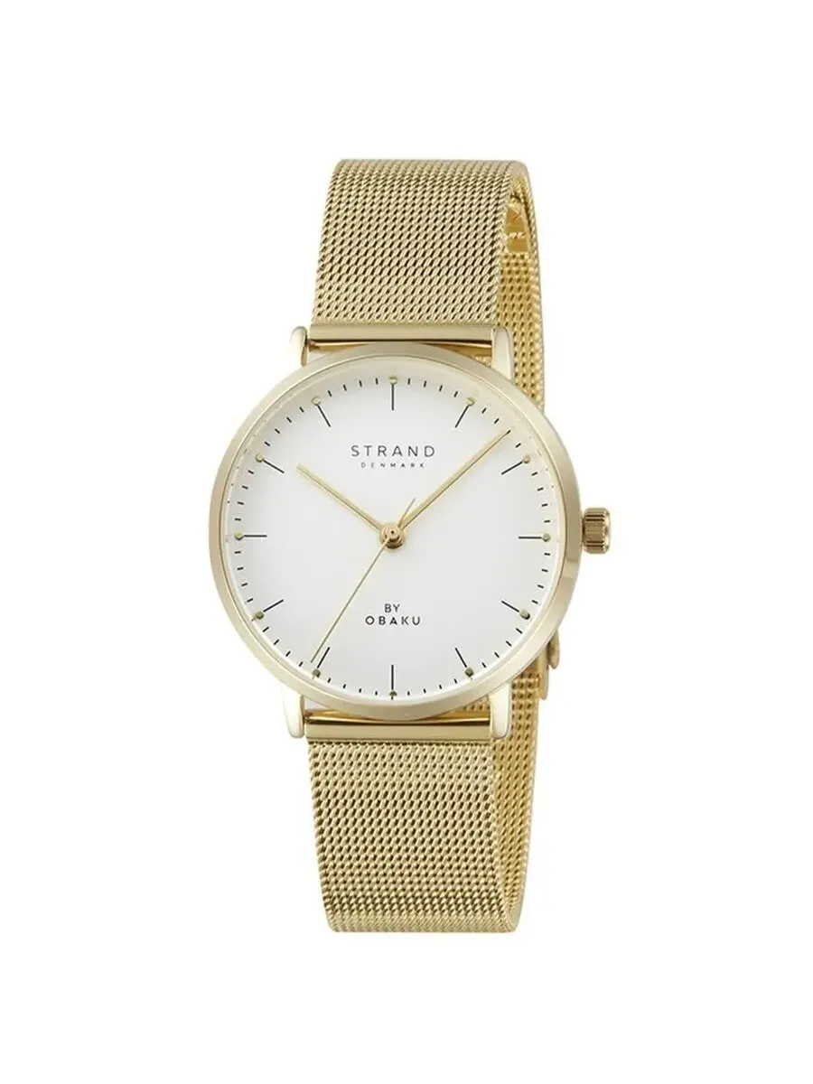 Женские часы Obaku Gonone с белым кварцевым циферблатом S725LXGIMG-DG