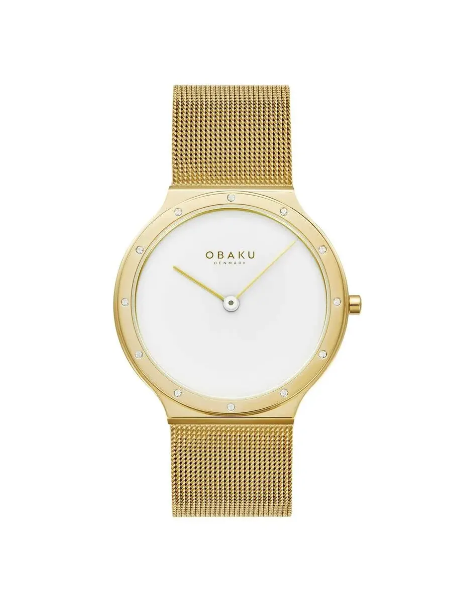 Женские часы Obaku Note Lille с белым циферблатом Quartz V285LEGWMG