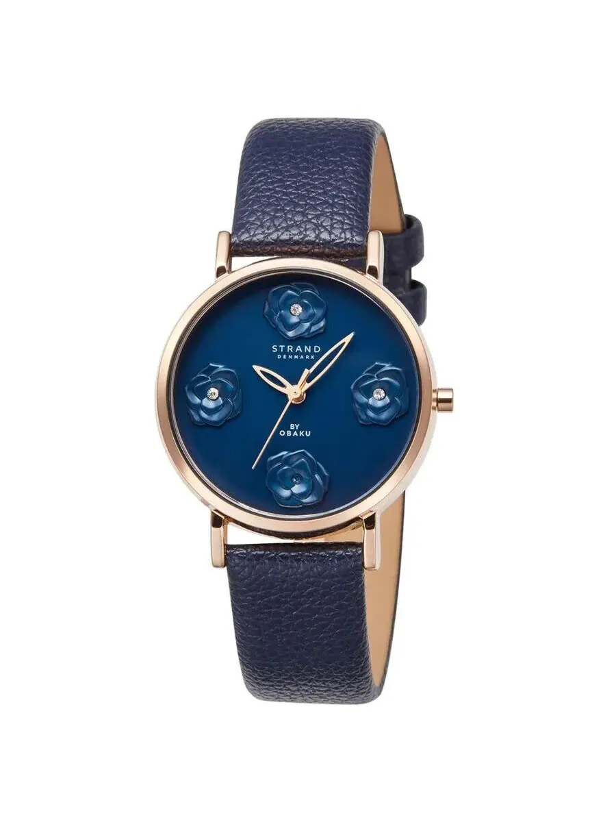 Женские часы Obaku Petal с синим циферблатом S733LXVLVL