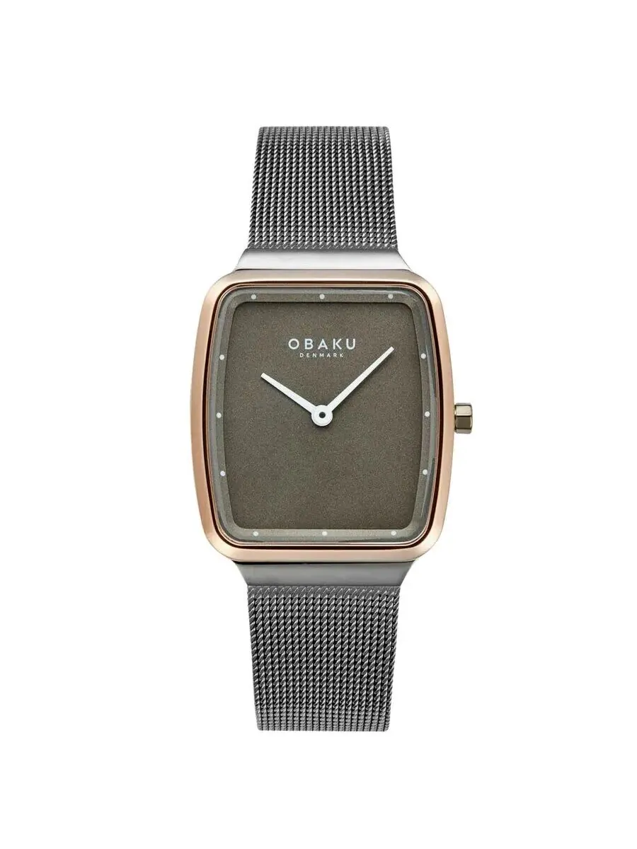 Женские часы Obaku Tern Lille с серым кварцевым циферблатом V267LXPUMU