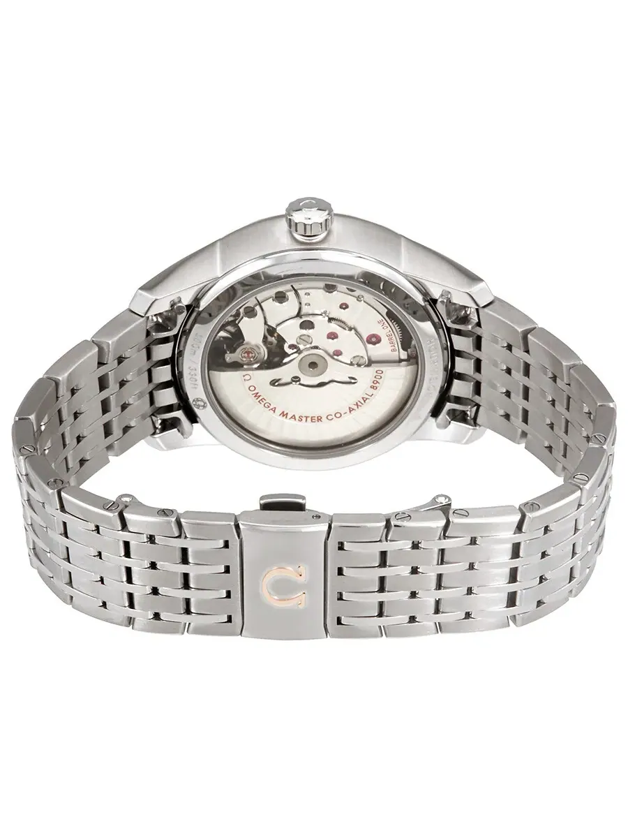 Мужские часы Omega De Ville Hour Vision с белым циферблатом из нержавеющей стали, автоматические — изображение 3 из 3