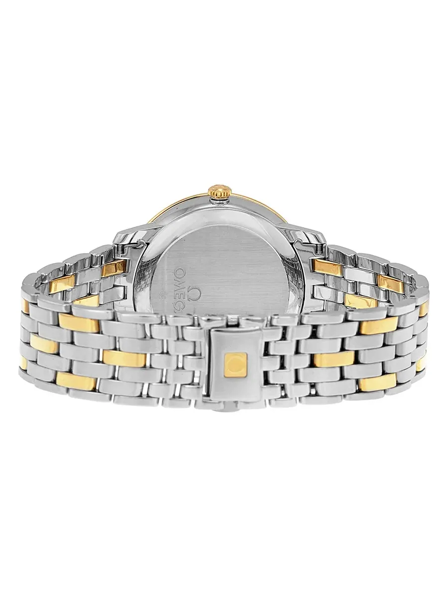 Часы Omega DeVille Prestige из стали и 18-каратного желтого золота с циферблатом цвета шампанского — изображение 3 из 4