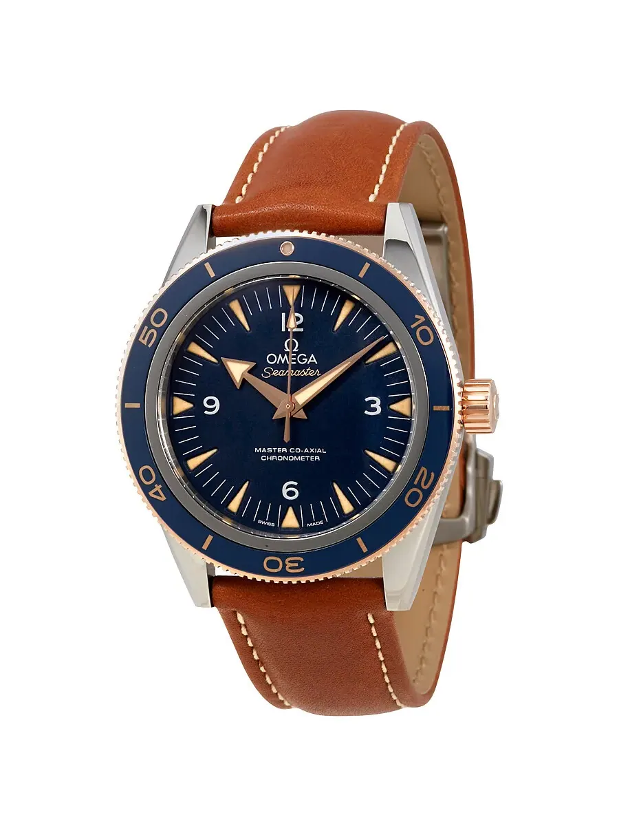 Мужские часы Omega Seamaster 300 Automatic с синим циферблатом 233.62.41.21.03.001