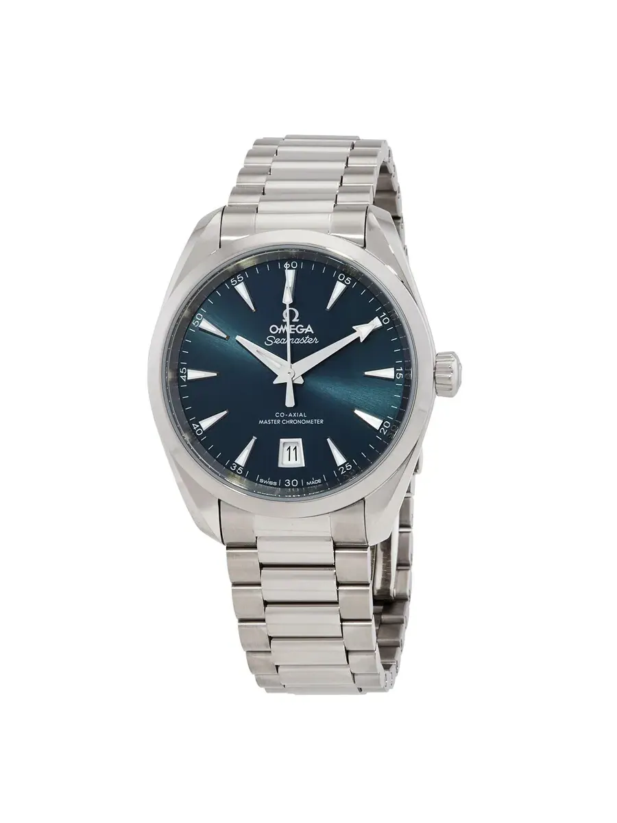 Наручные часы Omega Seamaster Aqua Terra Automatic Chronometer с синим циферблатом для унисекс — изображение 1 из 3