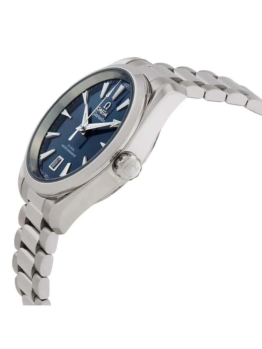 Наручные часы Omega Seamaster Aqua Terra Automatic Chronometer с синим циферблатом для унисекс — изображение 2 из 3