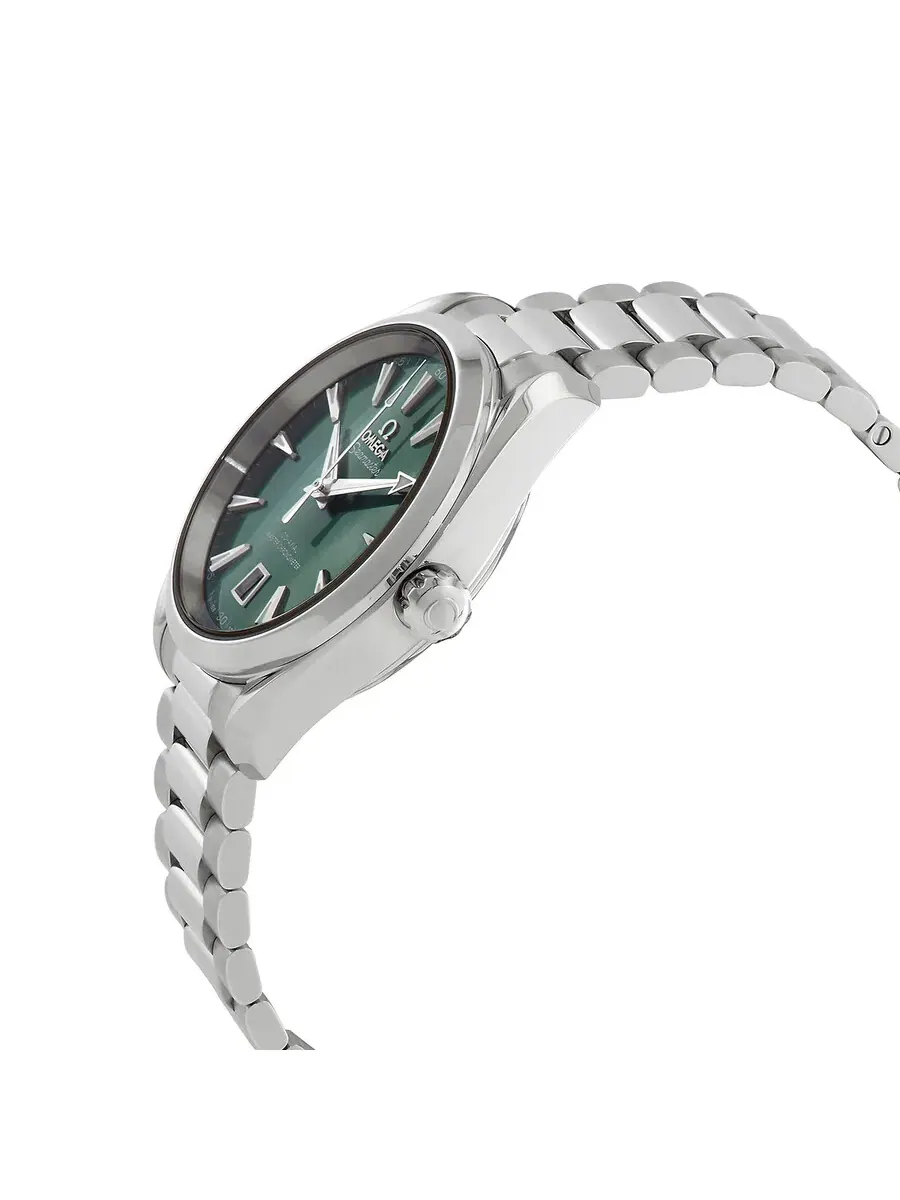 Часы Omega Seamaster Aqua Terra Automatic Chronometer с зеленым циферблатом, унисекс, модель — изображение 2 из 3