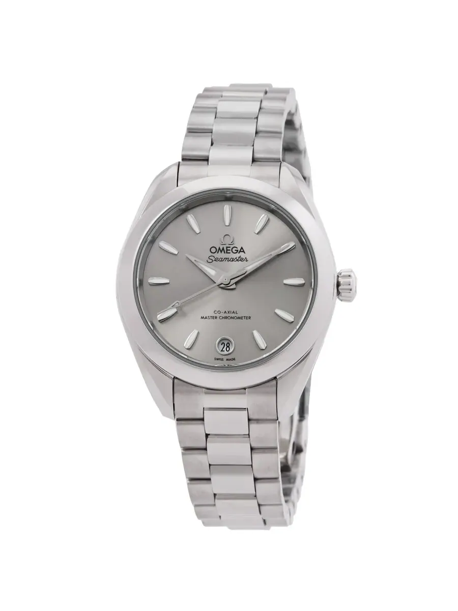 Женские часы Omega Seamaster Aqua Terra с автоматическим механизмом и циферблатом цвета песчаника — изображение 1 из 3