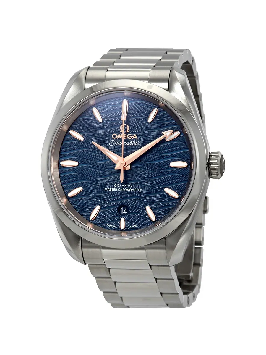 Мужские часы Omega Seamaster Aqua Terra Co-Axial Master Chronometer Automatic с синим циферблатом — изображение 1 из 4