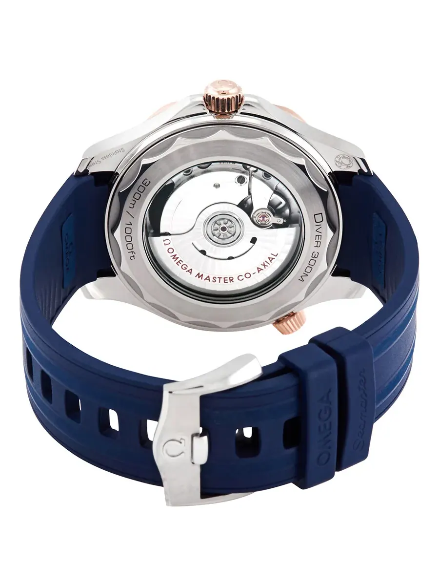 Мужские часы Omega Seamaster Diver Automatic из нержавеющей стали и 18-каратного золота Sedna с — изображение 3 из 5