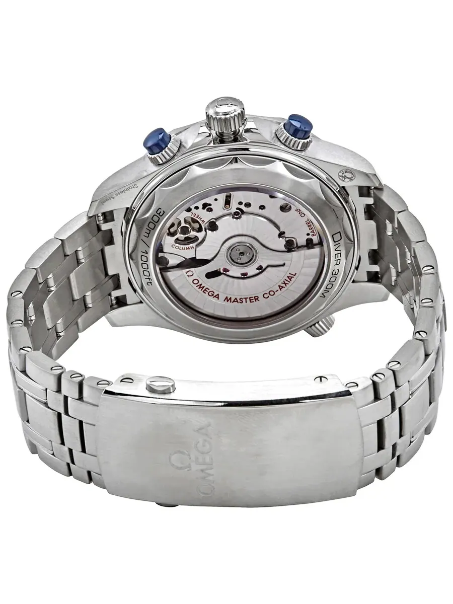 Мужские часы Omega Seamaster Diver Chronograph Automatic Chronometer с синим циферблатом — изображение 3 из 3, оттенок синий