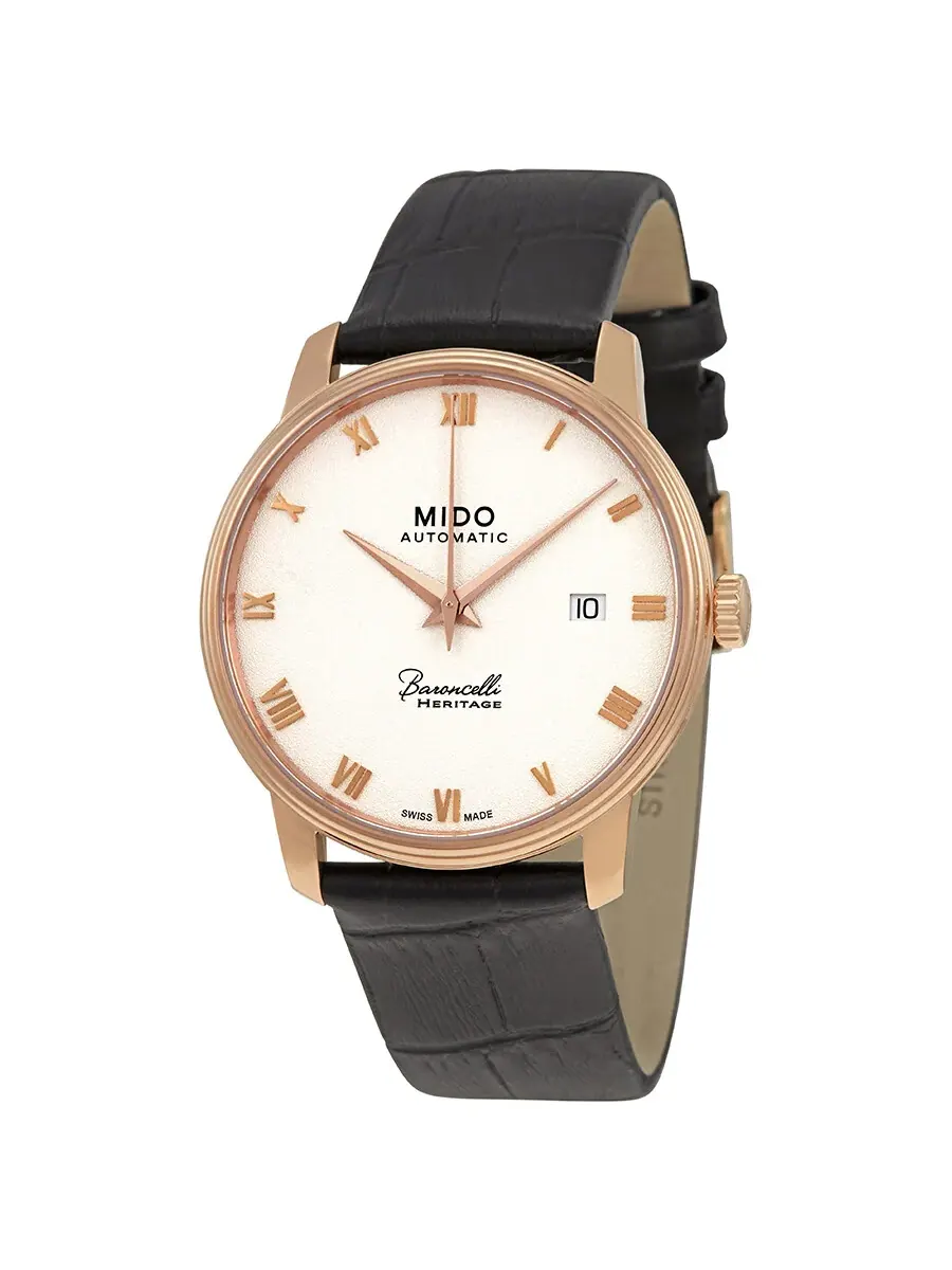 Открытая коробка - Мужские часы Mido Baroncelli III Automatic с серебристым циферблатом — изображение 1 из 3