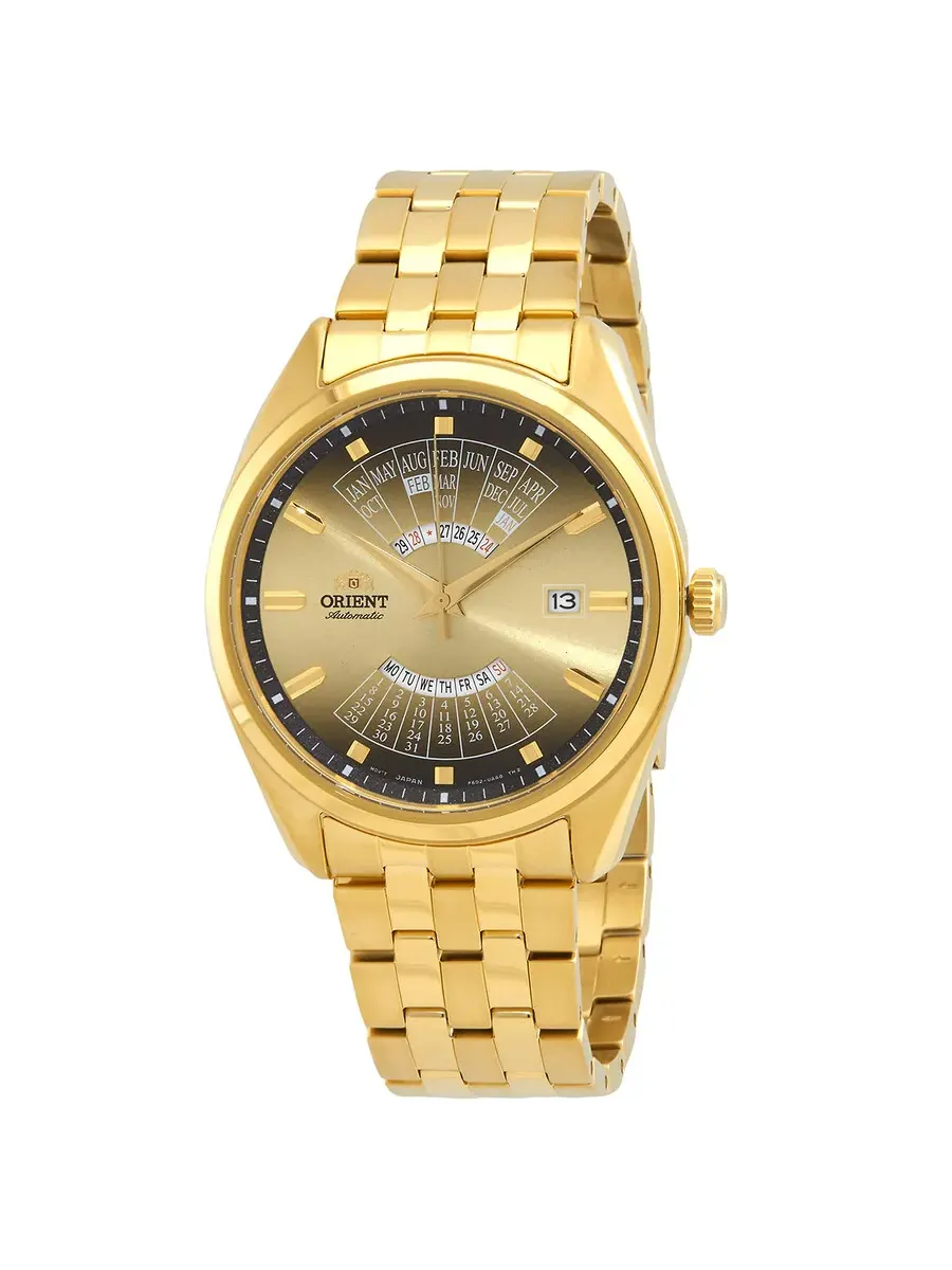 Мужские часы Orient Multi Year Gold Dial RA-BA0001G10B — изображение 1 из 3, оттенок желтый золотистый