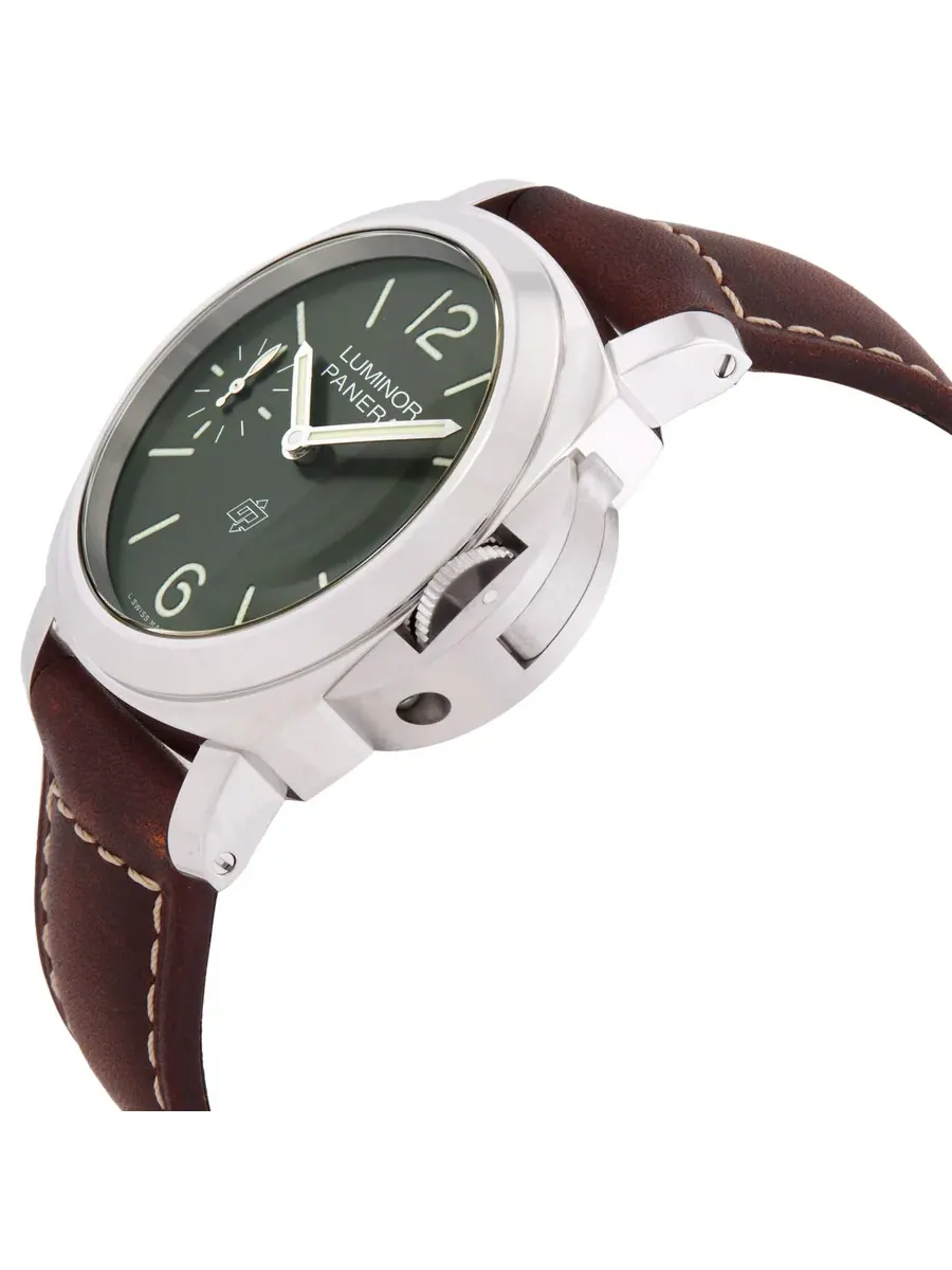 Мужские автоматические часы Panerai Luminor с зеленым циферблатом PAM01624 — изображение 2 из 3, оттенок серебристый