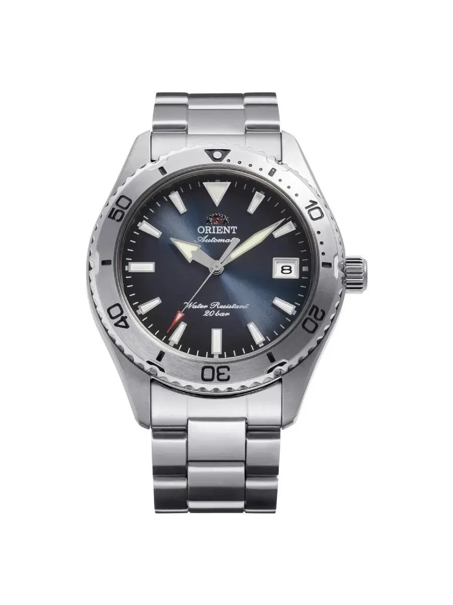 Мужские часы Orient Sport Automatic с синим циферблатом RA-AC0Q14L30B — изображение 1 из 1, оттенок серебристый