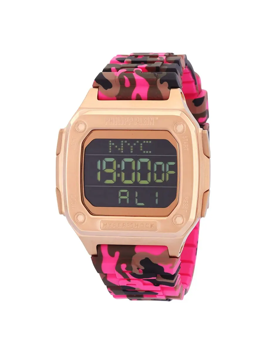 Часы Philipp Plein Hyper Shock Quartz Digital Black Dial Unisex Watch PWHAA1622 — изображение 1 из 5