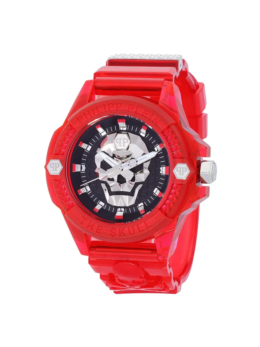Мужские часы Philipp Plein The Skull с черным циферблатом из кварца PWWAA0223 — изображение 1 из 5