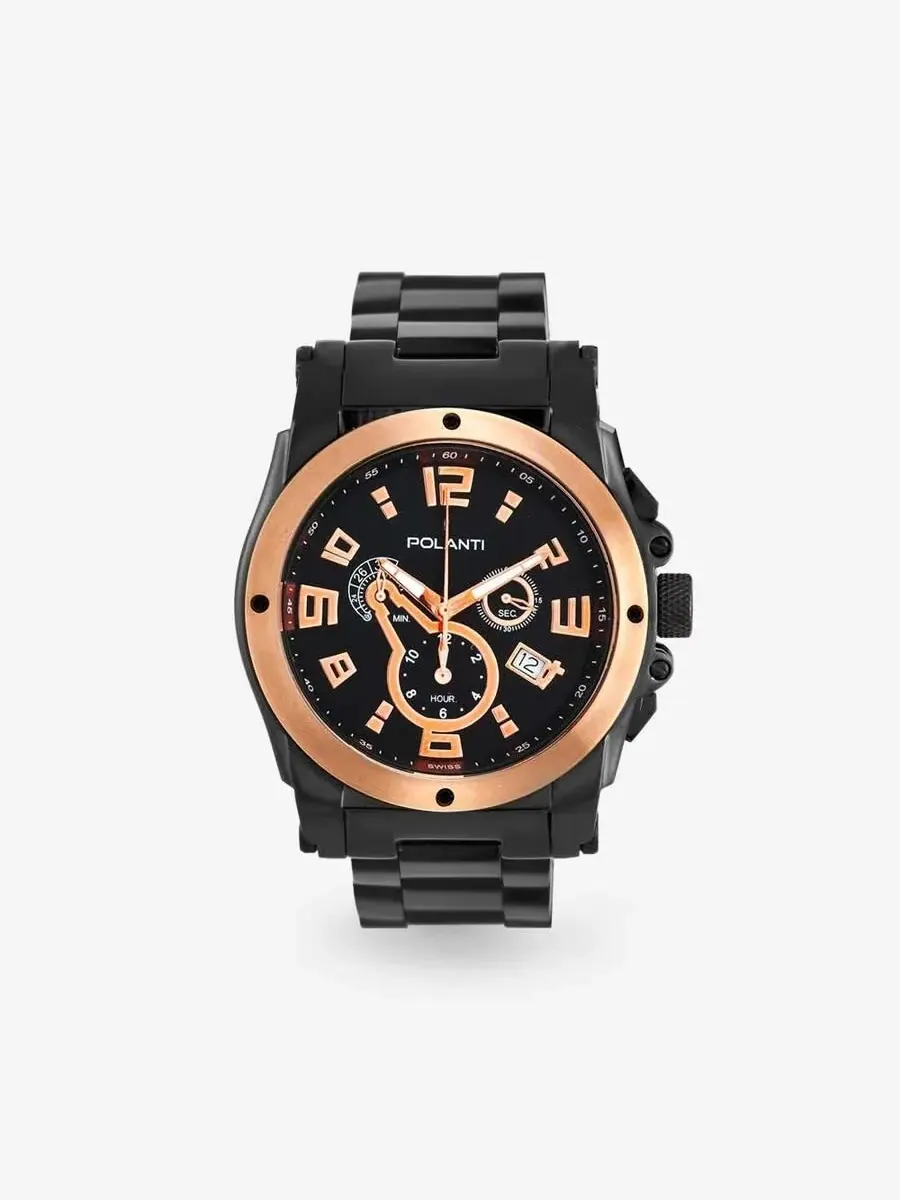 Мужские часы Polanti Zone Chronograph с циферблатом цвета розового золота PLZ-2800RG — изображение 1 из 4