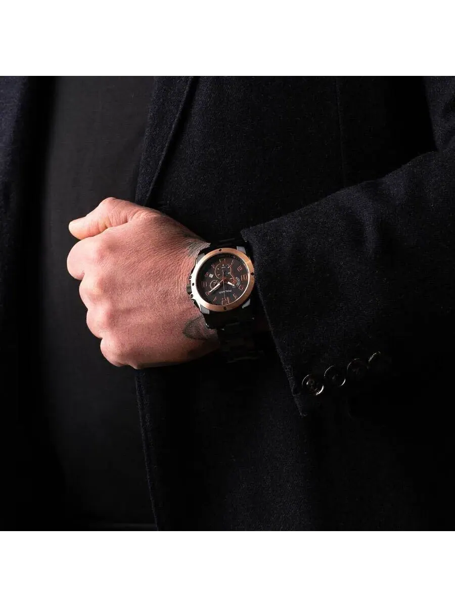 Мужские часы Polanti Zone Chronograph с циферблатом цвета розового золота PLZ-2800RG — изображение 3 из 4