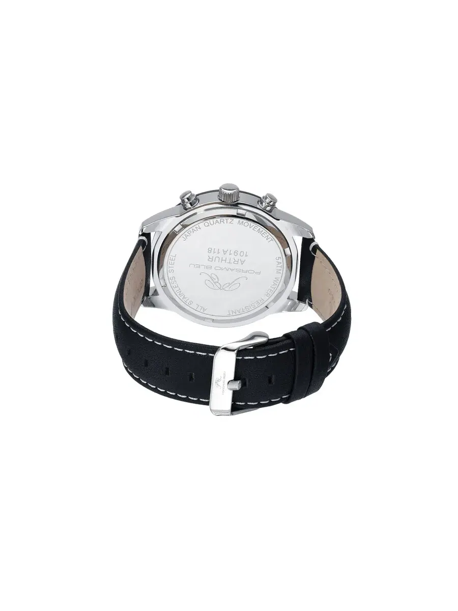 Мужские часы Porsamo Bleu Arthur Chronograph Quartz с черным циферблатом 1091AARL — изображение 4 из 6
