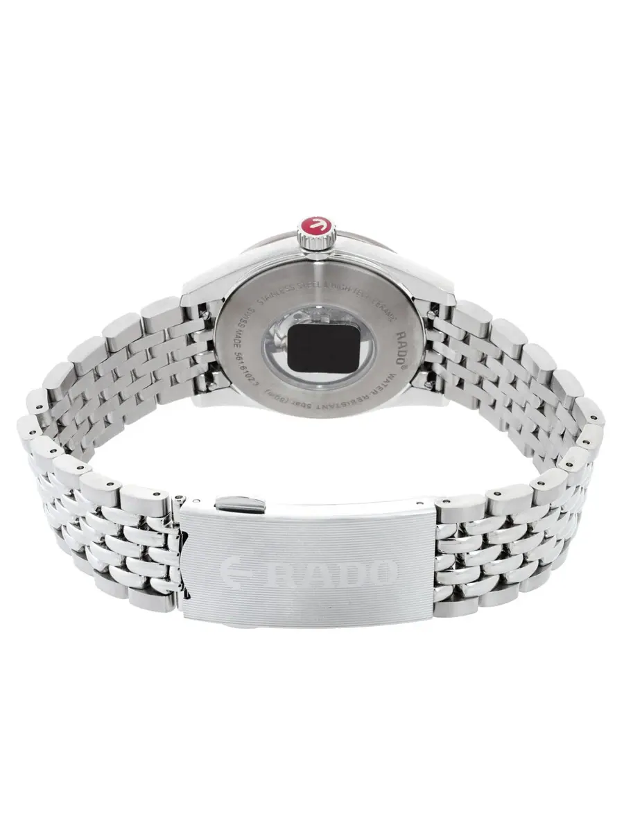 Женские автоматические часы Rado с бриллиантовым серым циферблатом R33102703 — изображение 3 из 3, оттенок розовый золотистый