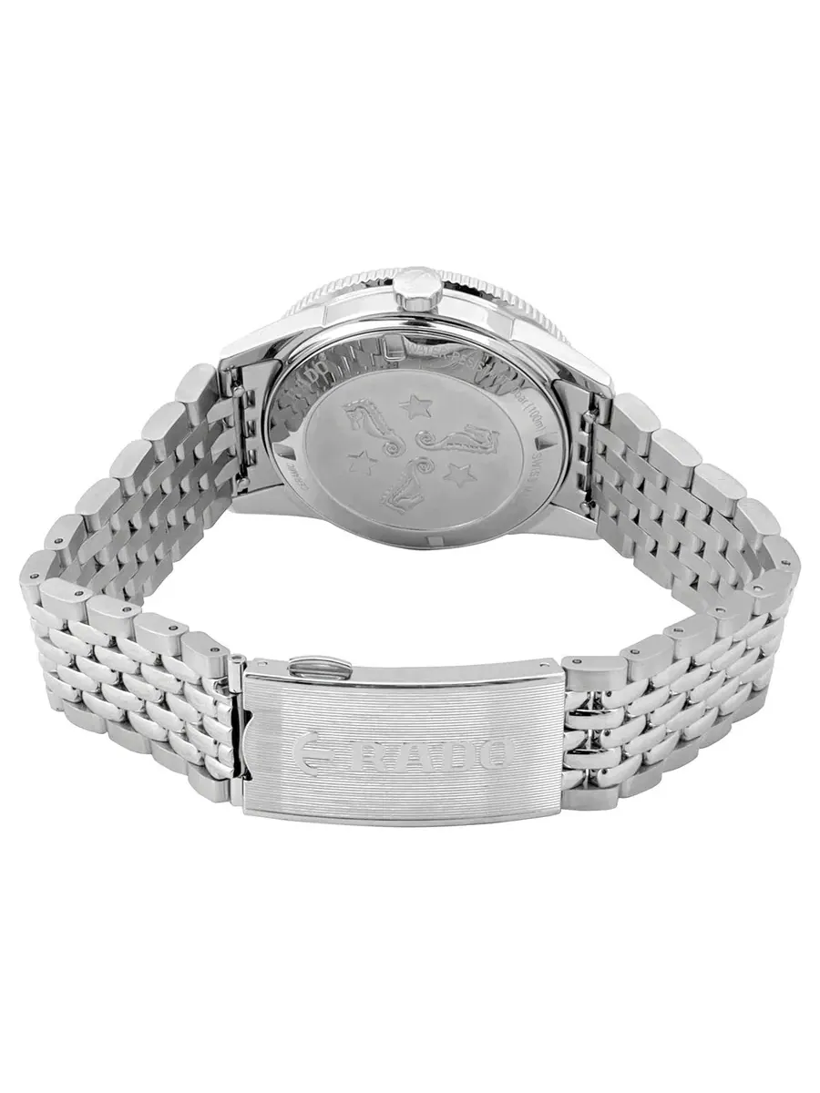 Автоматические часы Rado Captain Cook с синим циферблатом, унисекс, R32500203 — изображение 3 из 3, оттенок серебристый
