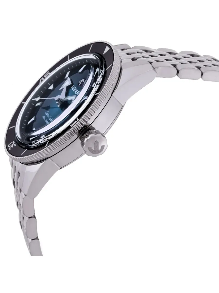 Швейцарские часы Rado Captain Cook Automatic с градиентным циферблатом бирюзового цвета для мужчин — изображение 2 из 3