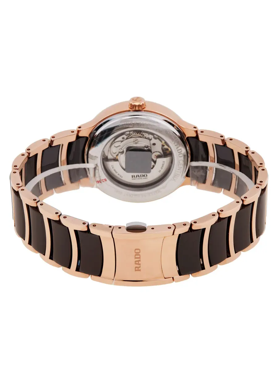 Часы Rado Centrix Automatic с коричневым циферблатом и бриллиантами для мужчин и женщин R30017712 — изображение 3 из 3