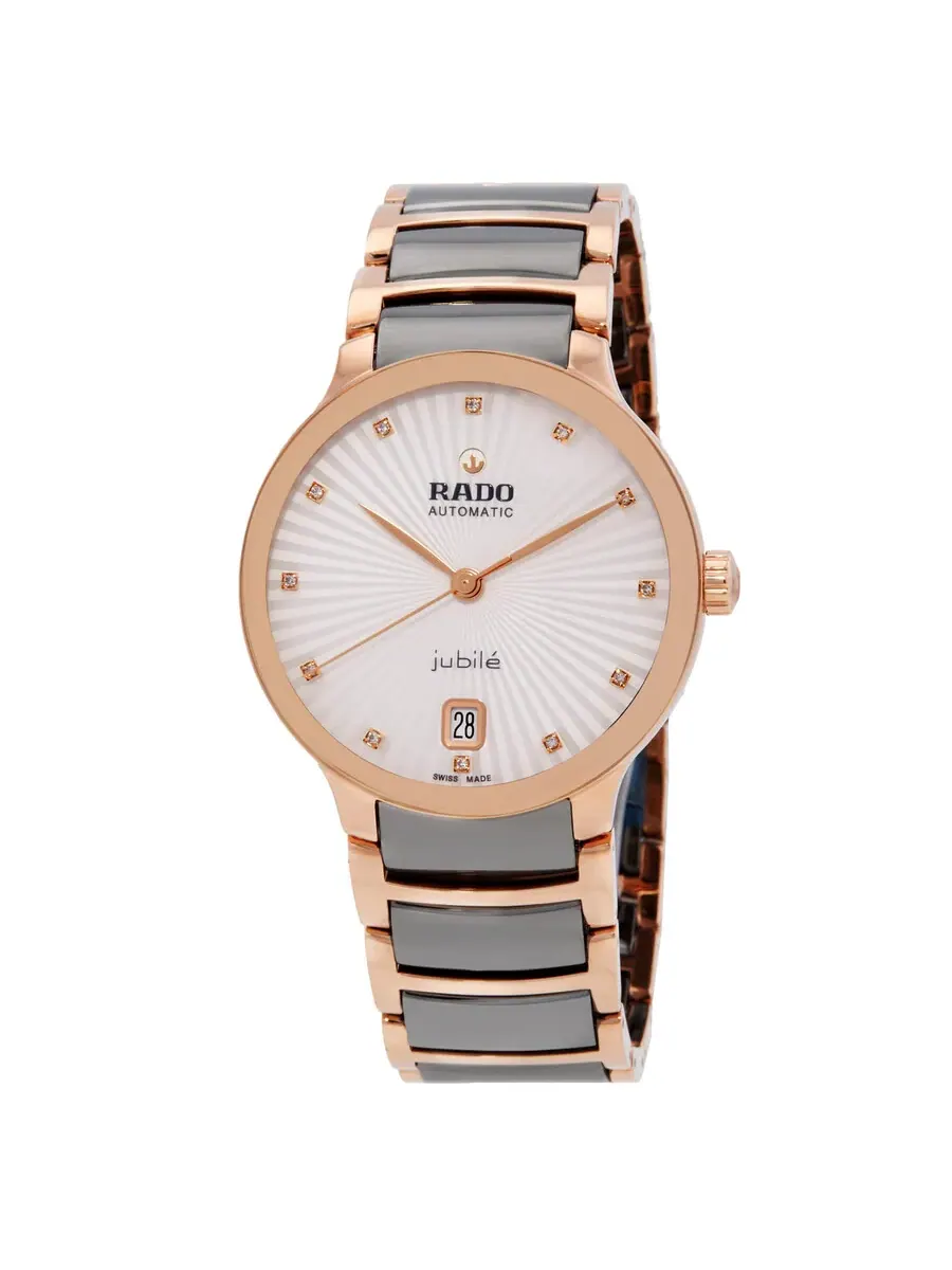 Женские часы Rado Centrix Automatic с серебристым циферблатом и бриллиантами R30037742 — изображение 1 из 3