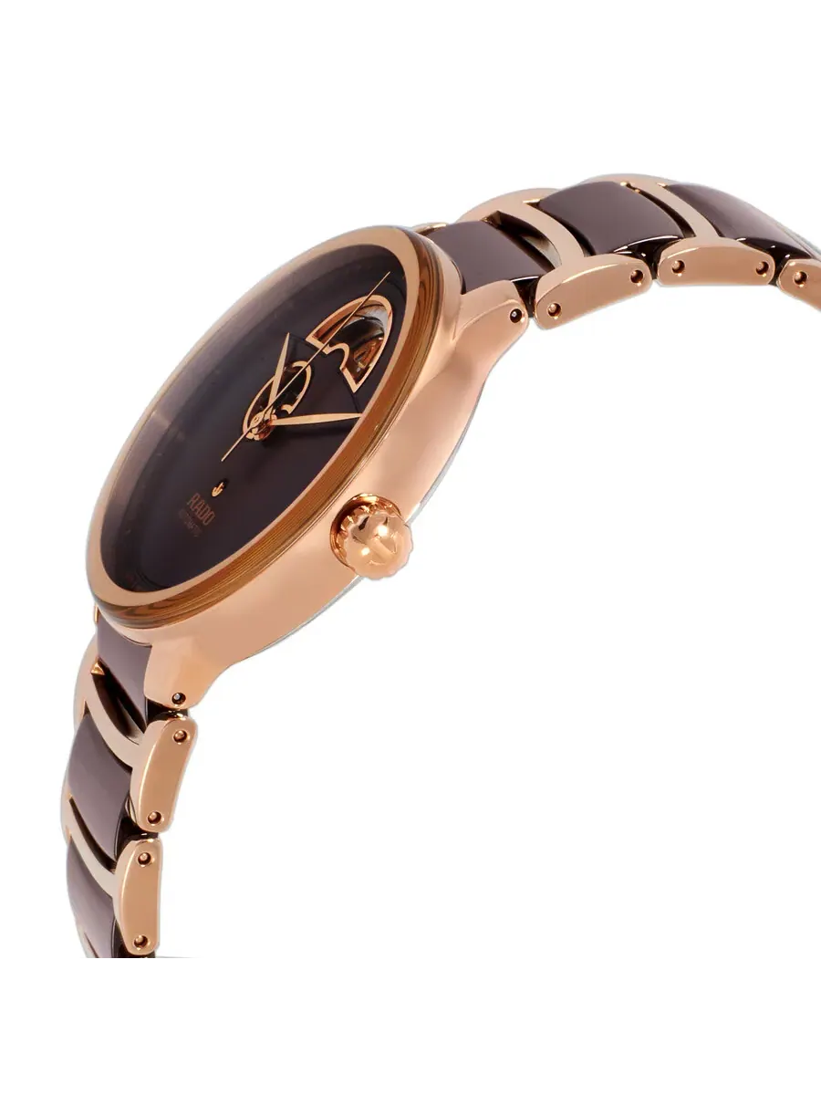 Часы Rado Centrix Automatic Open Heart с коричневым циферблатом для мужчин и женщин R30013302 — изображение 2 из 3